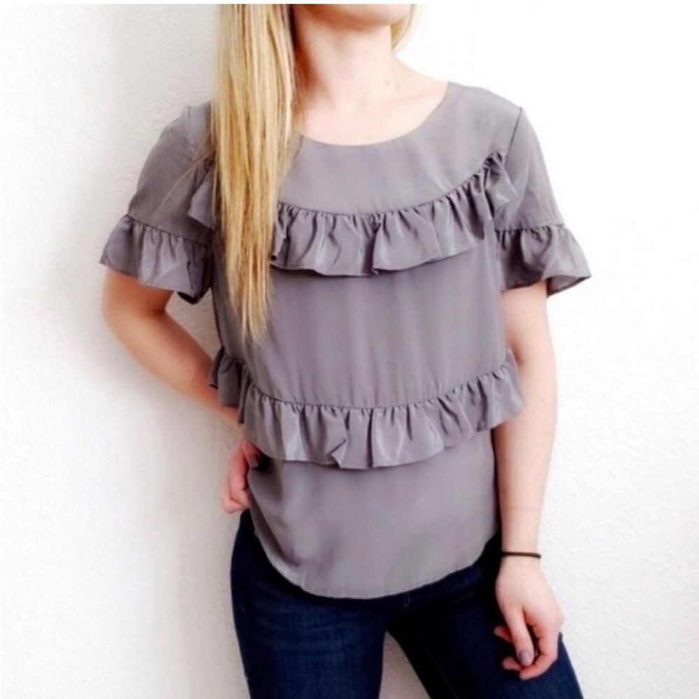 Anthropologie HD in PARIS Silk Blouse Size S